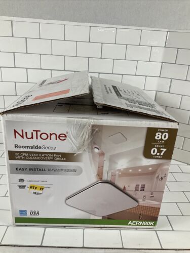 Broan-NuTone Roomside Series 80 CFM Ceiling Bathroom Exhaust Fan with CleanCover (6922791682231)